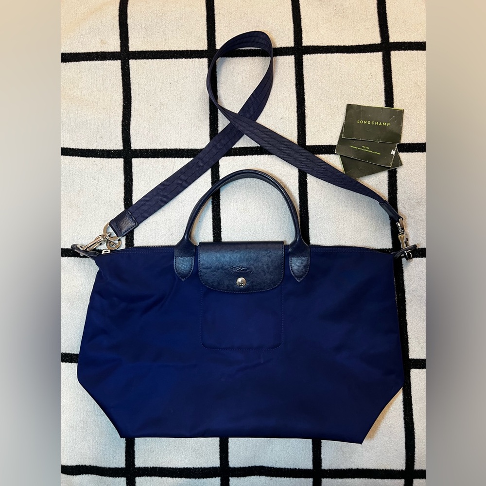 Longchamp Neo Blue Tote / Crossbody
